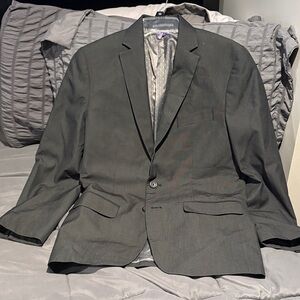 Classic charcoal grey/ black  Men's suit.